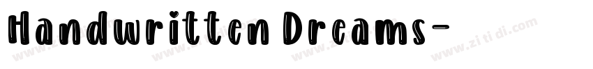 Handwritten Dreams字体转换